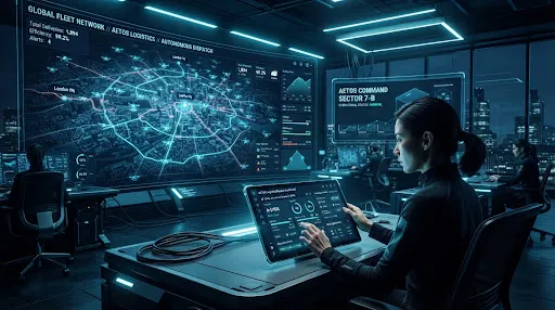 Autonomous last mile logistics telemetry dashboard
