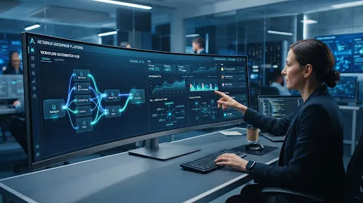 Bespoke enterprise internal software dashboard and modular workflow automation system